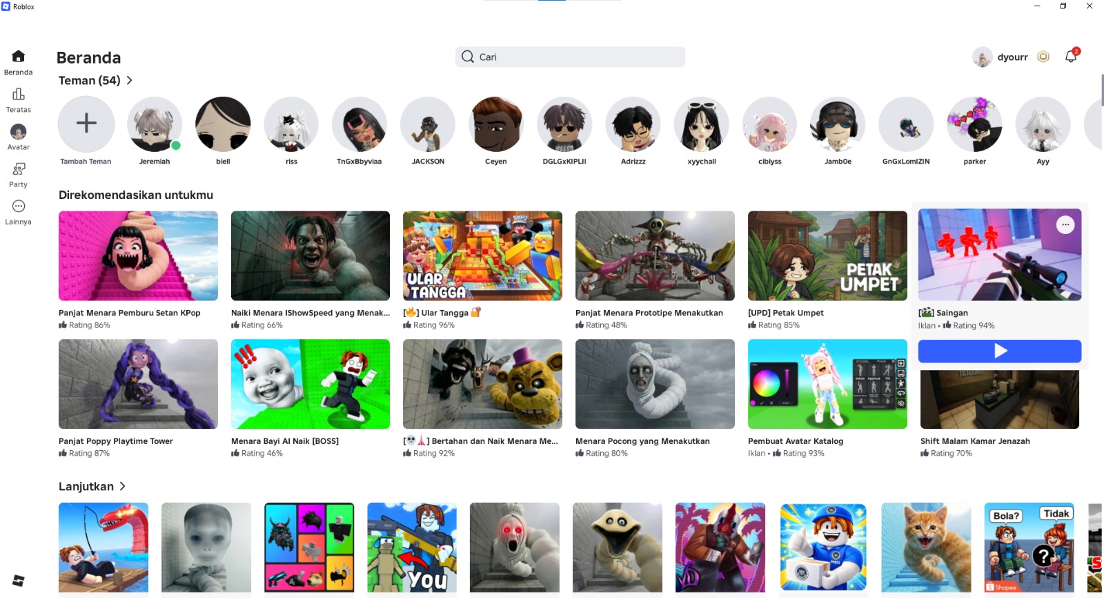 Cara bermain Roblox